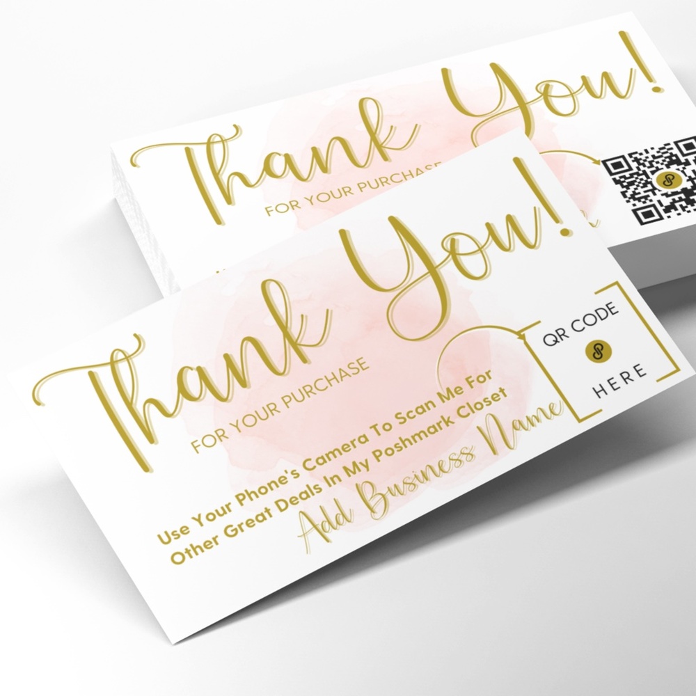 QR Code Thank You Cards